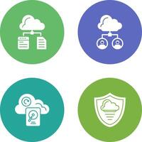 File and Cloud Icon vector