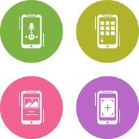 Voice Record and Device Icon vector