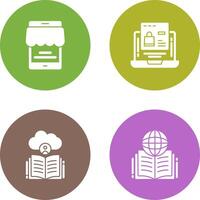 Online Store and Online Shopping Icon vector