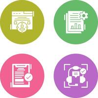 Target Audience and SEO Report Icon vector
