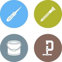 Awl and Screw Icon vector