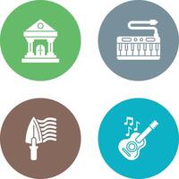 Keyboard and Museum Icon vector