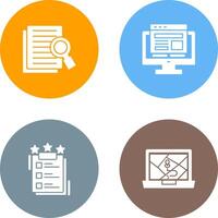 Details Looking and Adaptive Icon vector