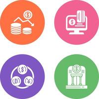 Money Loss and Online Payment Icon vector