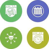 Update and Calendar Icon vector