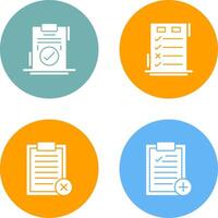 Today to Done Check List and Checkmark Icon vector