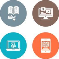 Online Learning and Faq Icon vector