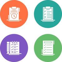 Time Management and Checklist Icon vector