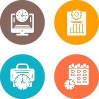 Productivity and Online Time Icon vector