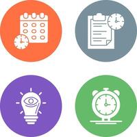 Deadline and Task Management Icon vector