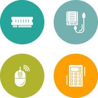 Ram and Power Bank Icon vector