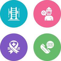 Ladder and Support Icon vector