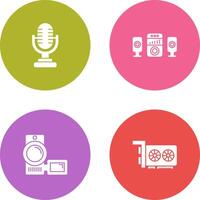 Microphone and Sound System Icon vector