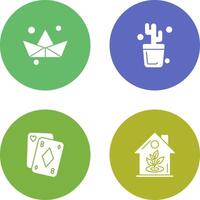 Origami and Cactus Icon vector