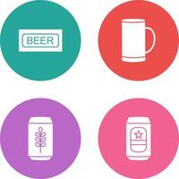 Beer Sign and Beer Mug Icon vector