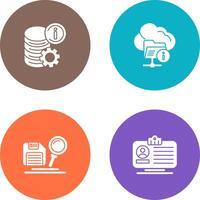 data and folder Icon vector