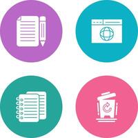 page and web page Icon vector