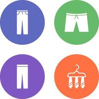 Pants and Shorts Icon vector