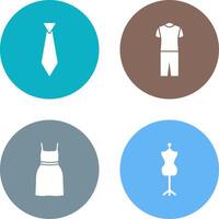 Tie and Pyjamas Icon vector