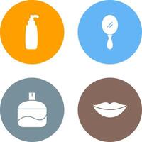 Cosmetic Product and Mirror Icon vector