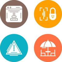 Voice Lock and Password Icon vector