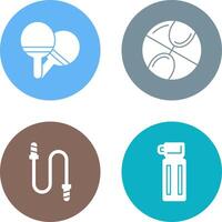 Ping Pong and Basketball Icon vector