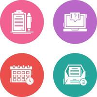 Contract and Question Icon vector