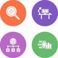 Search and Workspace Icon vector