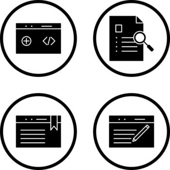 clean code and case study Icon vector