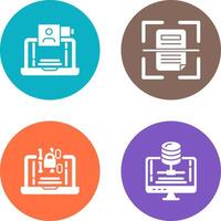 Call and Scan Icon vector