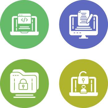 Coding and Note Icon vector