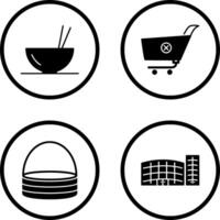 food and cancel order Icon vector