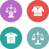 International Law and Suit Icon vector