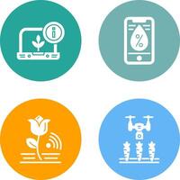 Information and Water Icon vector