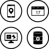 Gps Service and Event Management Icon vector