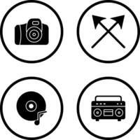 Camera and Arrows Icon vector