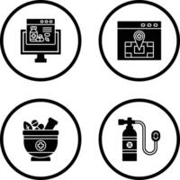 Online store and Locatation Icon vector