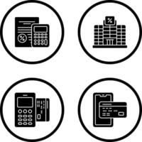 Tax and Building Icon vector