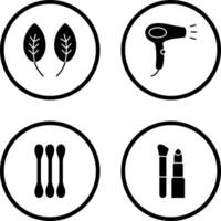 Herb and Hair removal Icon vector