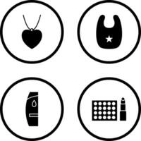 Locket and Bib Icon vector