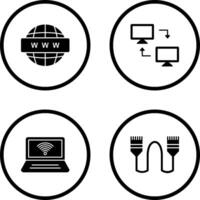 Sharing Systems and World Wide Icon vector