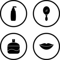 Cosmetic Product and Mirror Icon vector