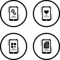 Setting and Favourite Icon vector