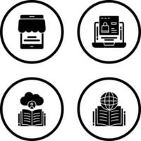 Online Store and Online Shopping Icon vector