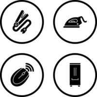 Hair iron and Laundry Icon vector