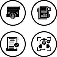 Target Audience and SEO Report Icon vector