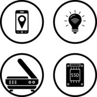 Gps and Smart Energy Icon vector