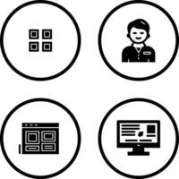 Apps and User person Icon vector