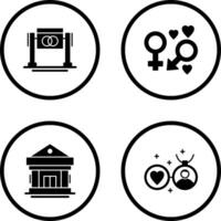 Wedding and Genders Icon vector