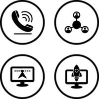 Phone and Share Icon vector